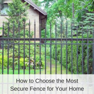 Black Iron Home Security Fence | America Fence