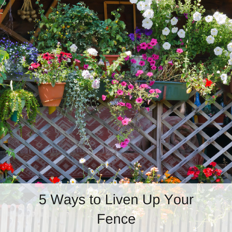 Latticed Fence Decorated with Flowers | America Fence