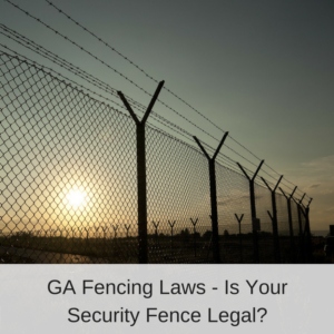 Electric Security Fence at Sunset | America Fence